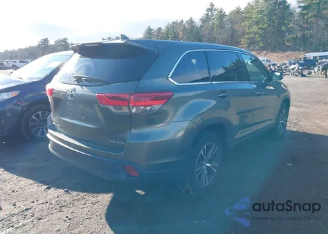 2018 Toyota Highlander Le Plus из США, поврежденный, VIN 5TDBZRFH7JS911151